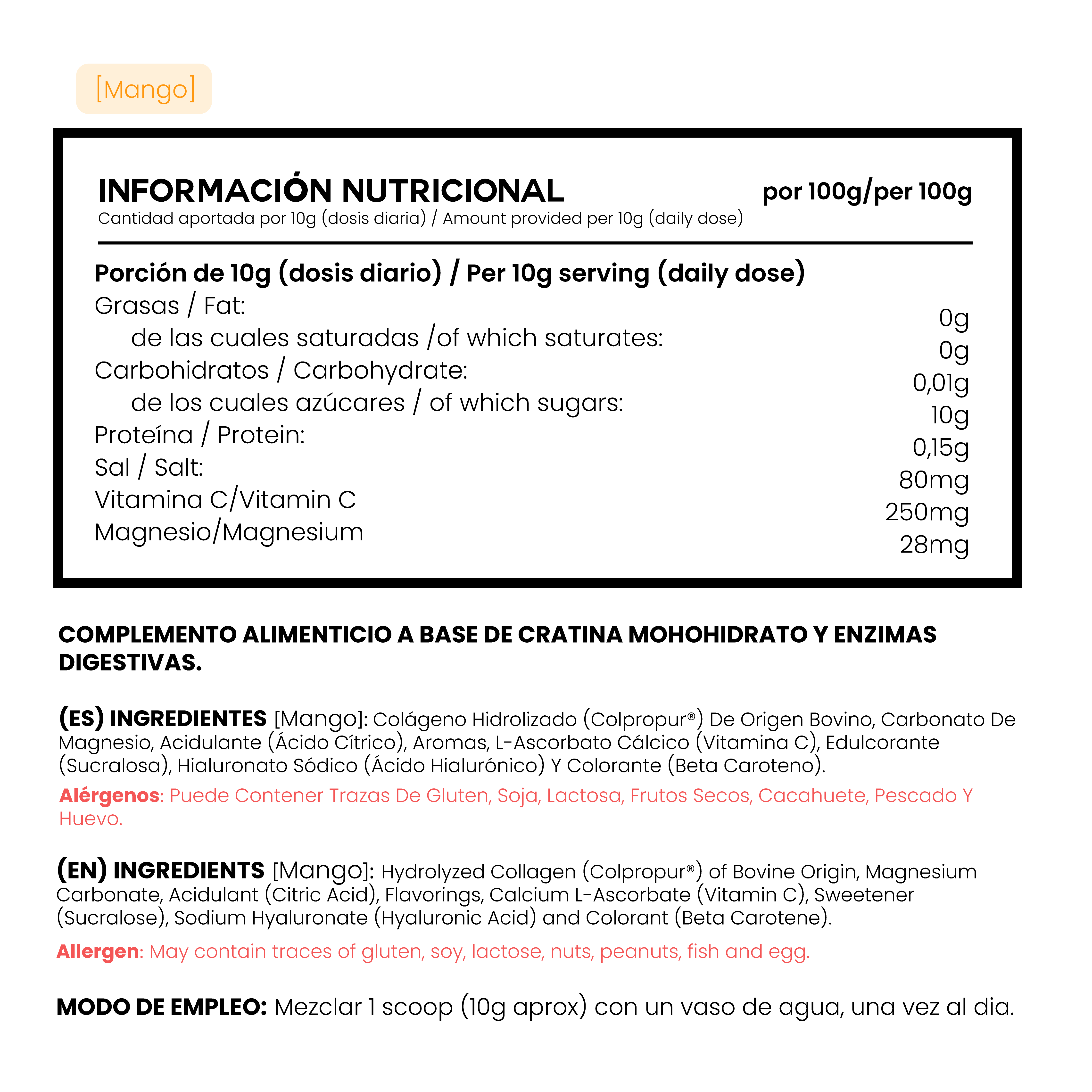 Colágeno Mango